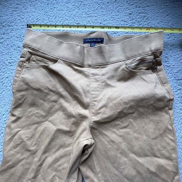 Tommy Hilfiger Pants Womens Size 14W Brown Gramercy Ankle Tapered - Picture 2 of 14